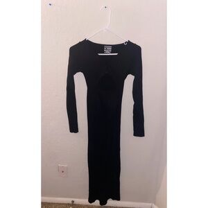 Black Bodycon Long Sleeve Dress
